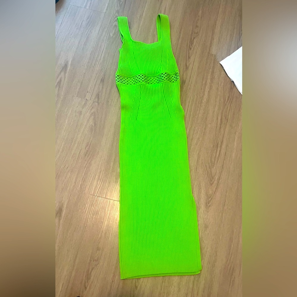 Stylish green Bandage dress